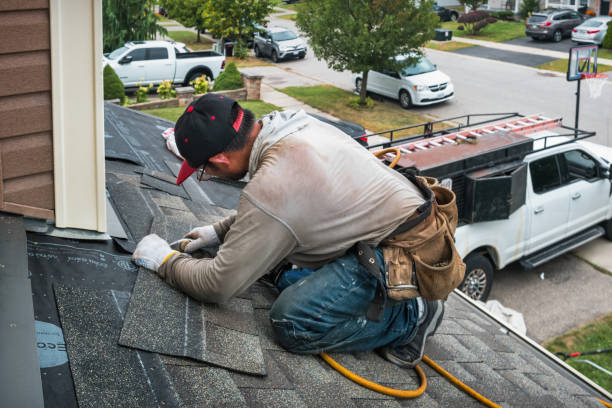 Professional Roof Leak Repair technician working in Baldwin, MI